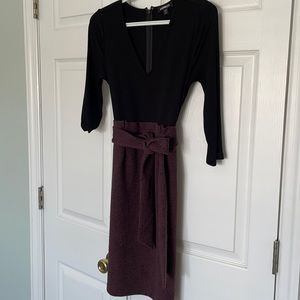 2 color, black & dark reddish, S Express dress